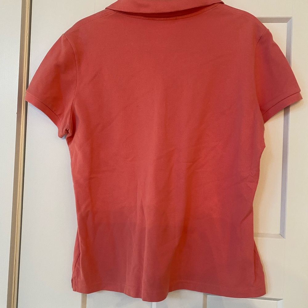 Lacoste Women's salmon Polo Shirt - Picture 3 of 5